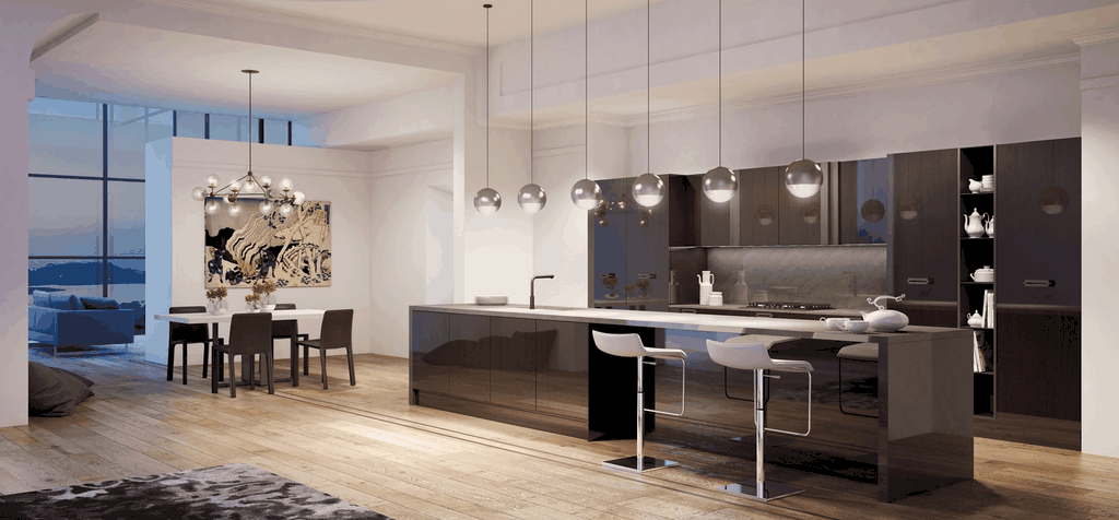 CUCINA MODERNA GLAMOUR ANTE VETRO