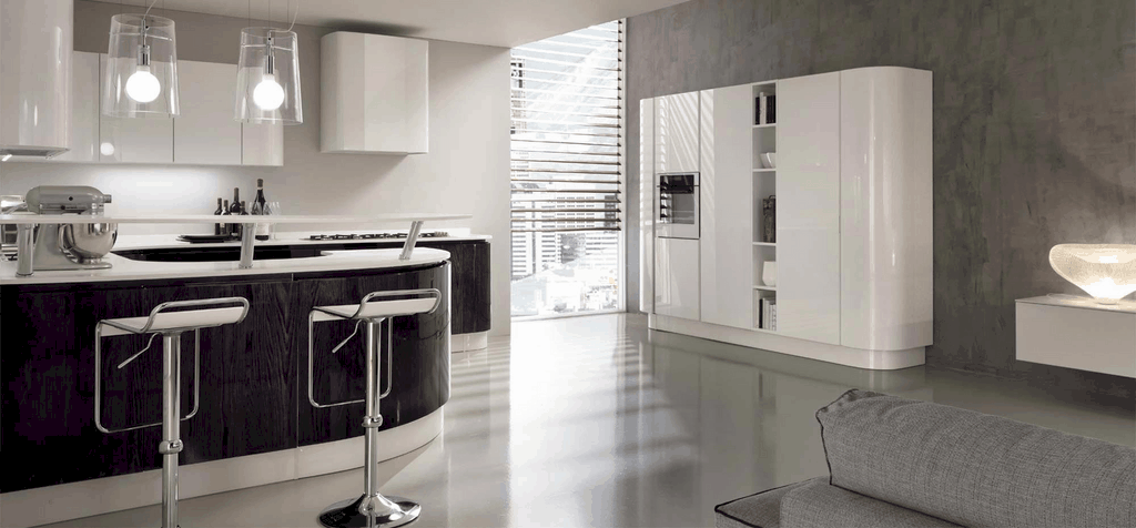 CUCINA MODERNA ANTE CURVE